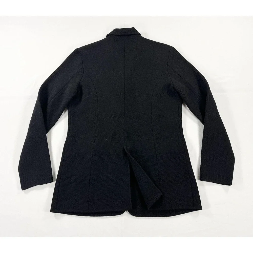 Vintage 90s Lauren Ralph Lauren Wool Sweater Blazer Equestrian Jacket Womens M